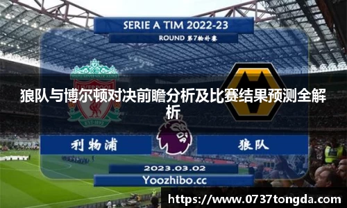 熊猫体育狼队与博尔顿对决前瞻分析及比赛结果预测全解析